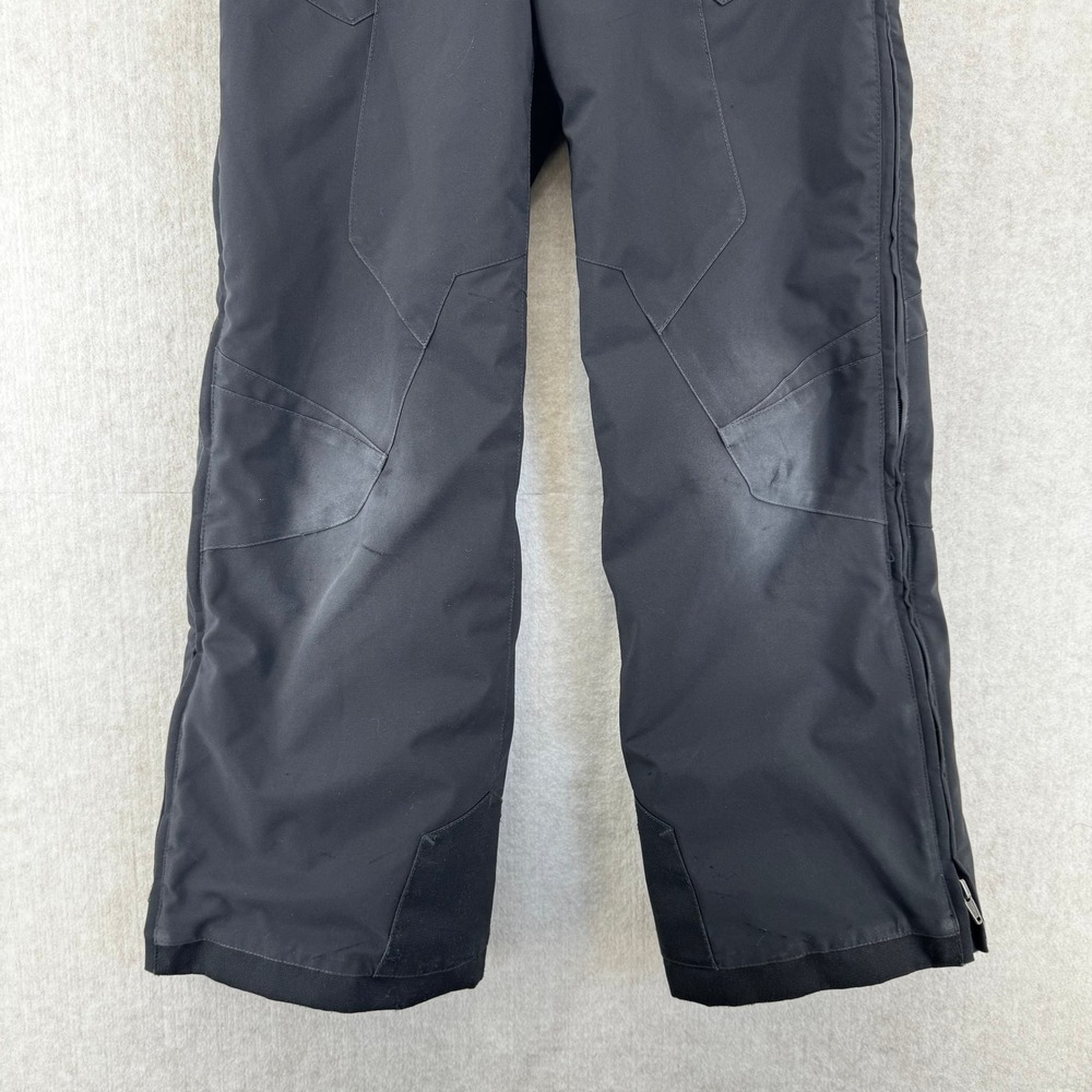 Spyder Youth 12 Black Insulated Snow Pants Ski Snowboard Full Side Zip Pockets - Picture 7 of 12